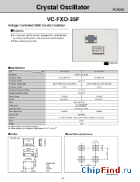 Datasheet VC-FXO-35F manufacturer Kyocera Kinseki